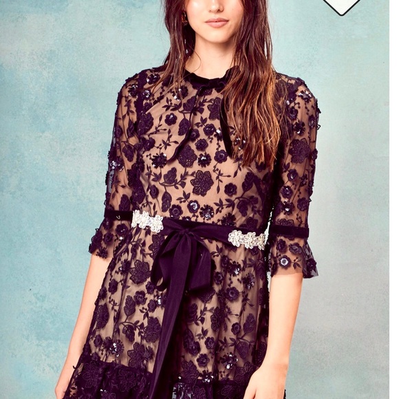 🛑FLASH SALE🔥🔥🔥🔥ULTRA RARE! 🌺FOR LOVE AND LEMONS BEATRICE SWING DRESS (XS)